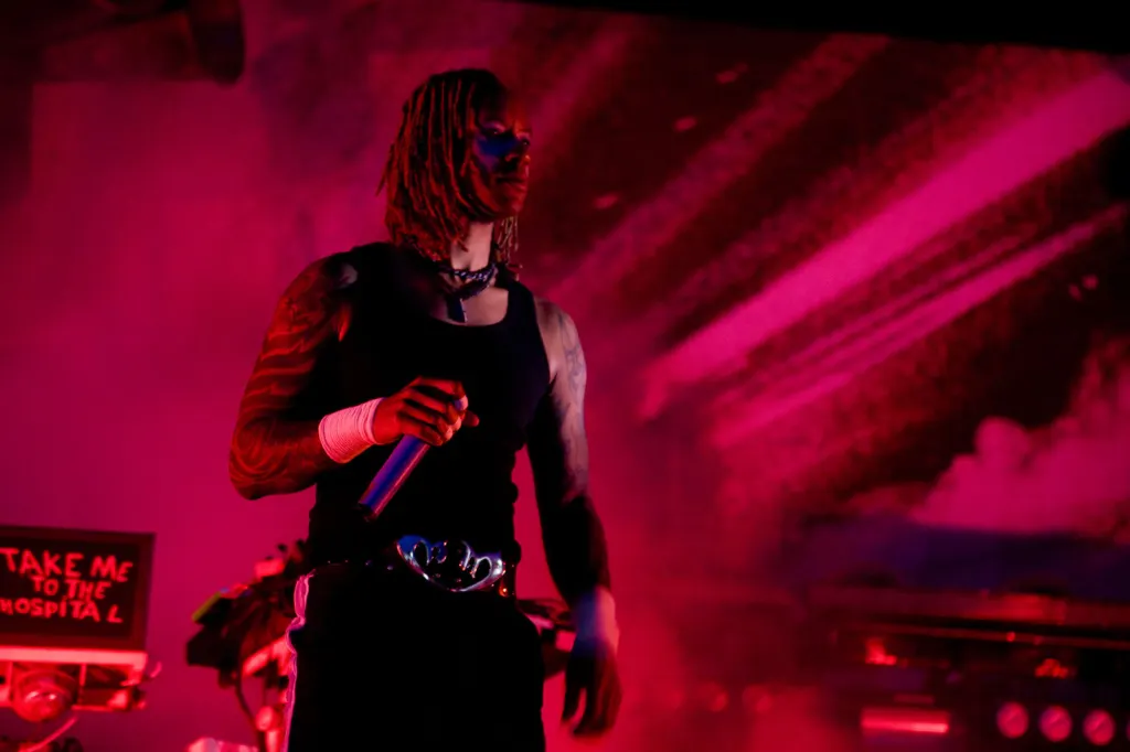 The Prodigy performing at Global Gathering 2009